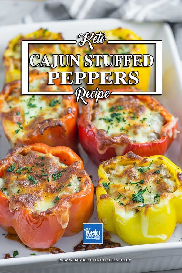 Vegetarian Keto Stuffed Peppers
 Keto Stuffed Peppers with Beef & Cheese