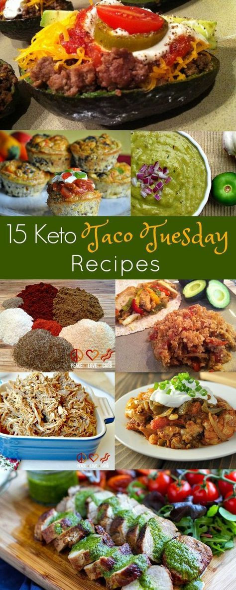 Vegetarian Keto Tacos
 15 Keto Taco Tuesday Recipes Ketogenic Recipes