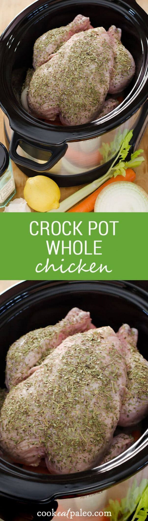 Whole Chicken In The Crockpot Keto
 Making a crock pot whole chicken is an easy way to prep
