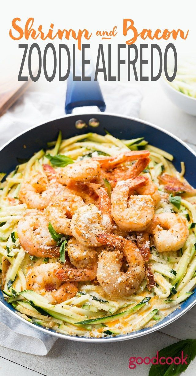 Zoodles And Shrimp Keto
 Shrimp & Bacon Zoodle Alfredo Recipe