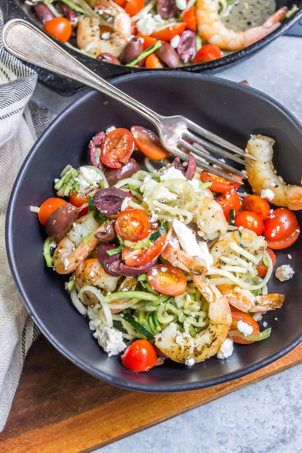 Zoodles And Shrimp Keto
 Mediterranean Keto Shrimp Zoodles