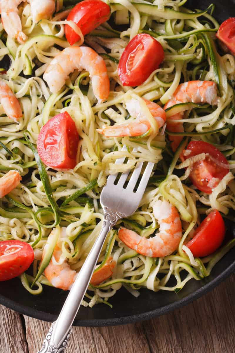 Zoodles And Shrimp Keto
 Keto Skillet Shrimp Scampi and Zoodles iSaveA2Z