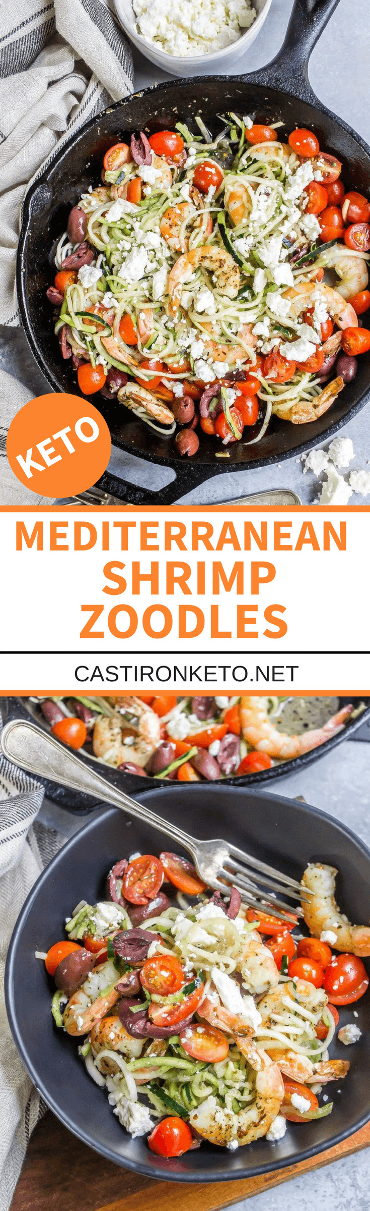 Zoodles And Shrimp Keto
 Mediterranean Keto Shrimp Zoodles Recipe