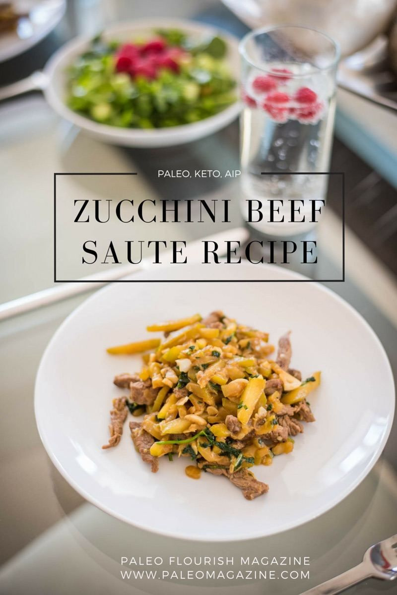 Zucchini Beef Keto
 Easy Zucchini Beef Saute with Garlic and Cilantro [Paleo