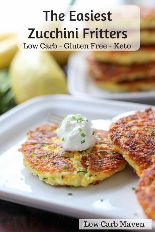 Zucchini Keto Fritters
 Low Carb Zucchini Fritters