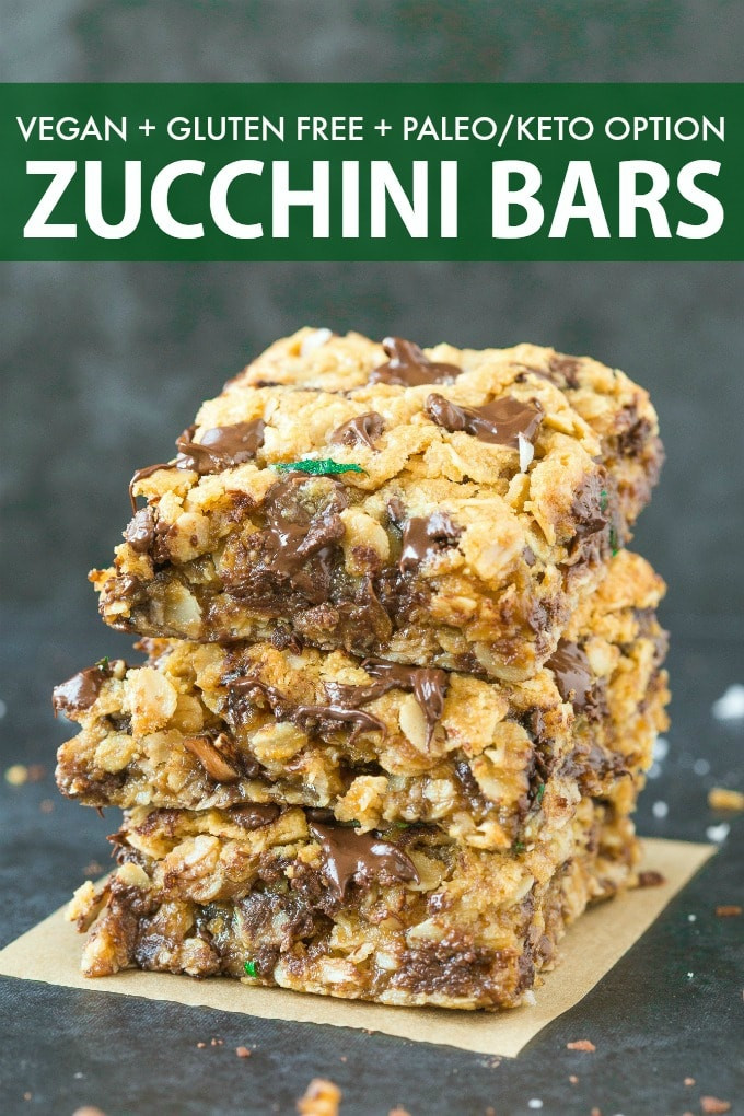 Zucchini Keto Recipes Dessert
 Vegan Gluten Free Zucchini Bars Keto Paleo Option