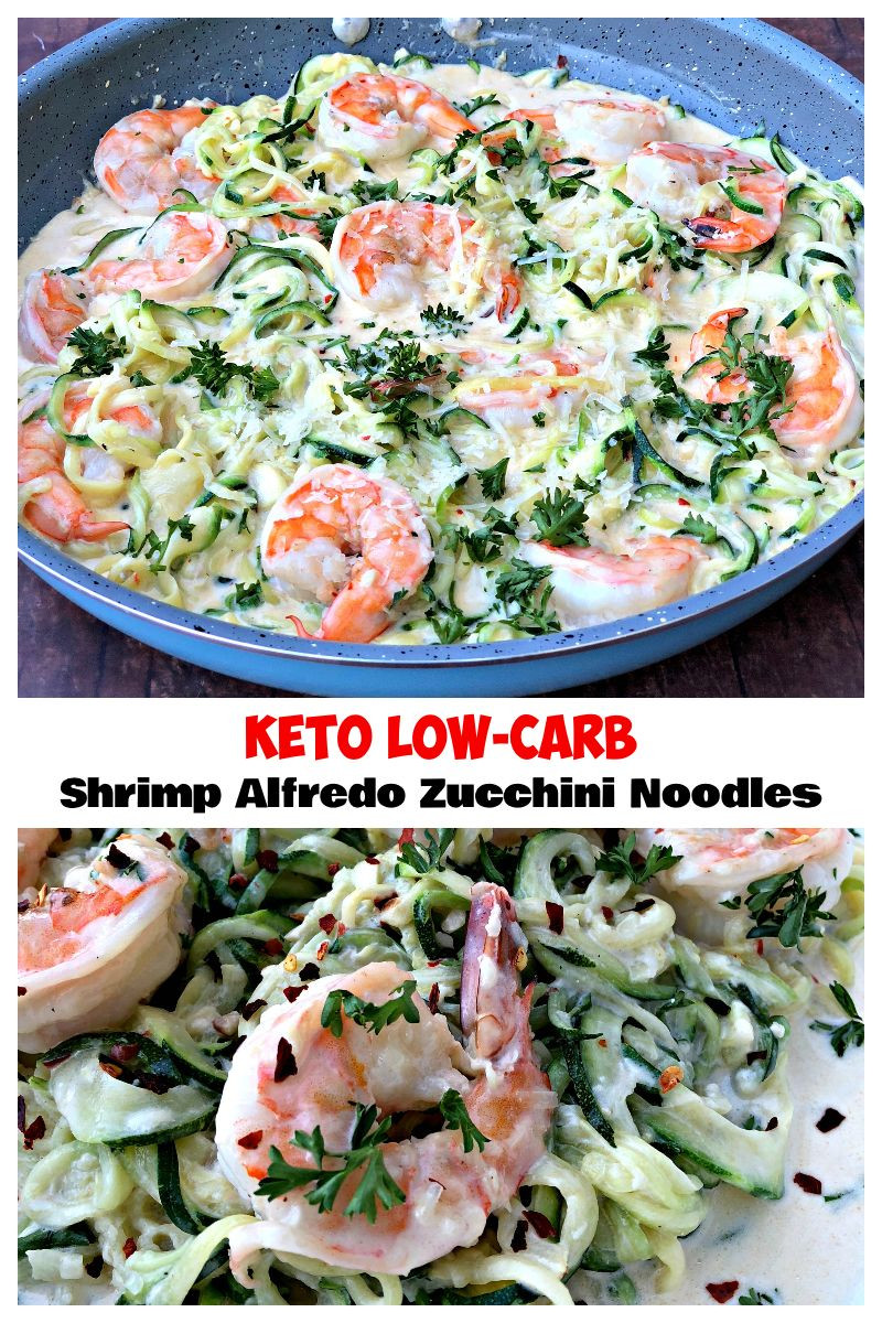 Zucchini Noodles And Shrimp Keto
 Keto Low Carb Creamy Garlic Shrimp Alfredo Zucchini