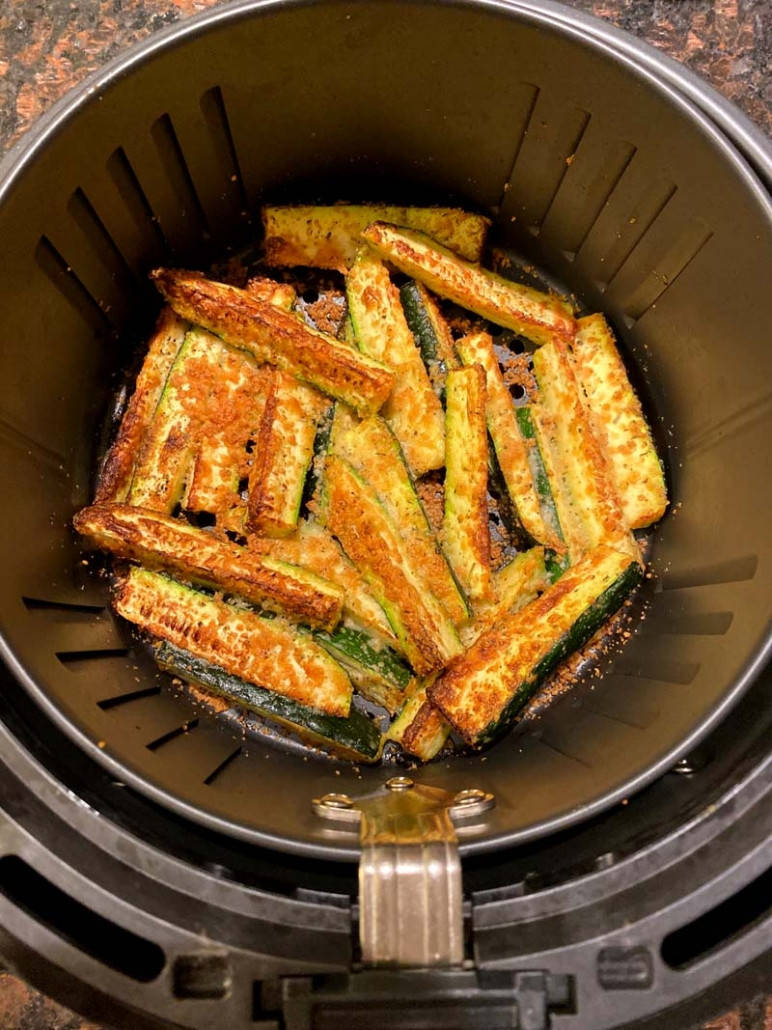 Zucchini Recipes Air Fryer Keto
 Air Fryer Keto Zucchini Fries With No Breading – Melanie Cooks