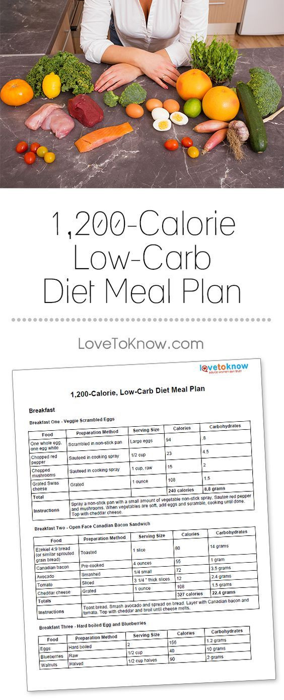 1200 Calorie High Protein Low Carb Diet
 1 200 Calorie Low Carb Diet Meal Plan
