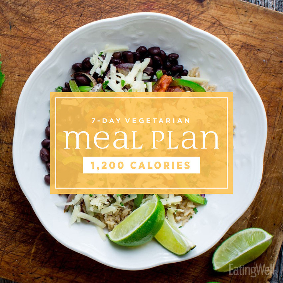 1200 Calorie Vegan Plan
 7 Day Ve arian Meal Plan 1 200 Calories EatingWell