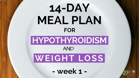 14 Day Weight Loss Meal Plan
 14 Day Meal Plan For Hypothyroidism And Weight Loss