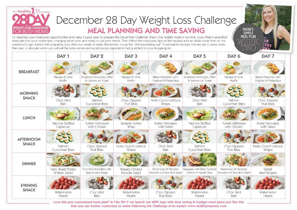 28 Day Weight Loss Meal Plan
 Wel e To Week 2 the December 28 Day Weight Loss Challenge