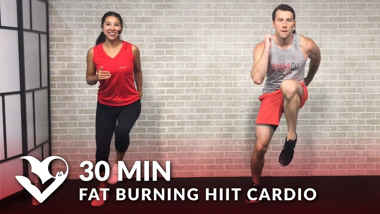 30 Min Fat Burning Workout
 30 Minute Fat Burning HIIT Cardio Workout at Home for