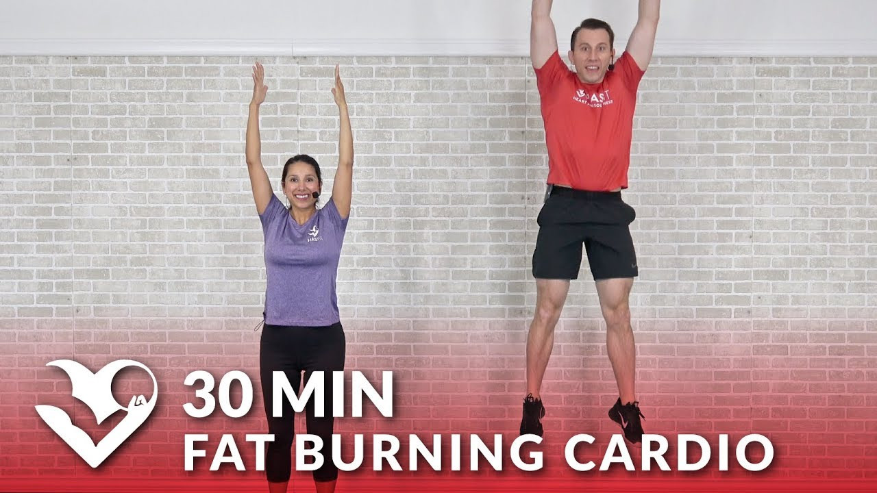 30 Min Fat Burning Workout
 30 Minute Fat Burning Cardio Workout at Home 30 Min HIIT