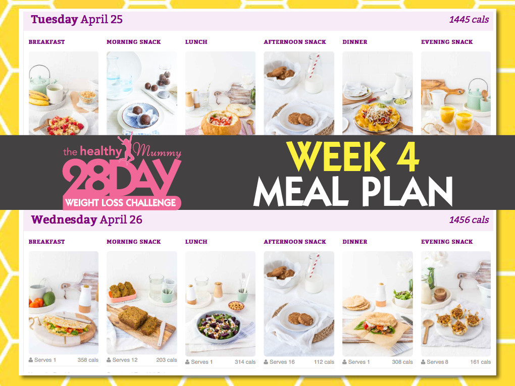 4 Week Weight Loss Meal Plan
 HOME STRETCH LADIES It s Week 4 The April 28 Day