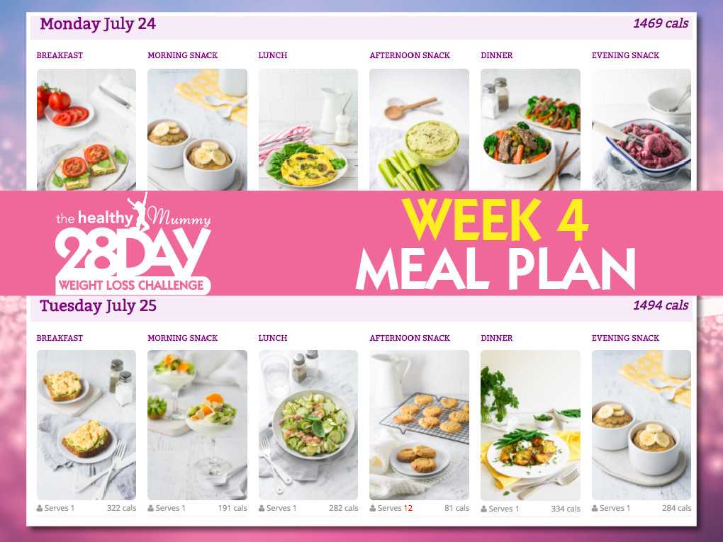 4 Week Weight Loss Meal Plan
 Can you believe it s WEEK 4 of the JULY 28 Day Weight Loss