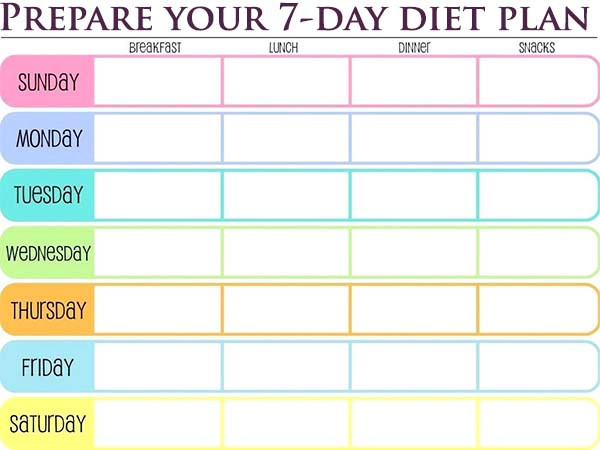 7 Day Weight Loss Meal Plan
 7 Day Diet Meal Plan For Losing Weight Plus Calories
