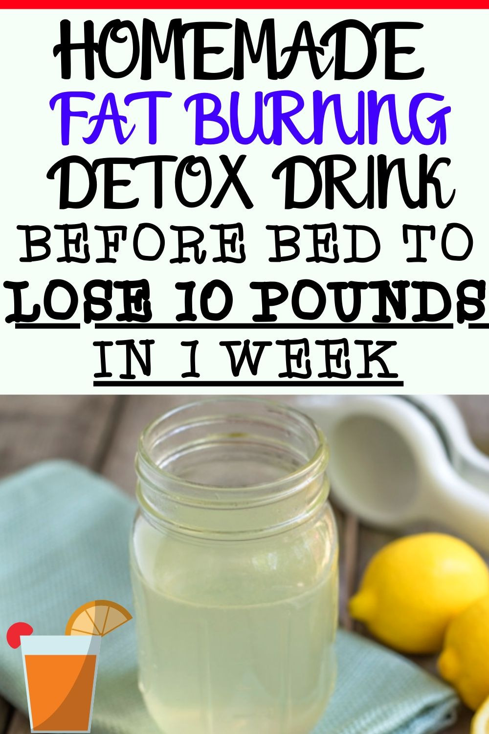 Before Bed Detox Drink Burn Belly Fat
 Fat Burning Detox Drink Before Bed To Lose 10 Pounds In 1