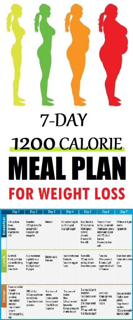 Beginner Weight Loss Meal Plan
 A 7 Day 1200 Calorie Meal Plan for Weight Loss