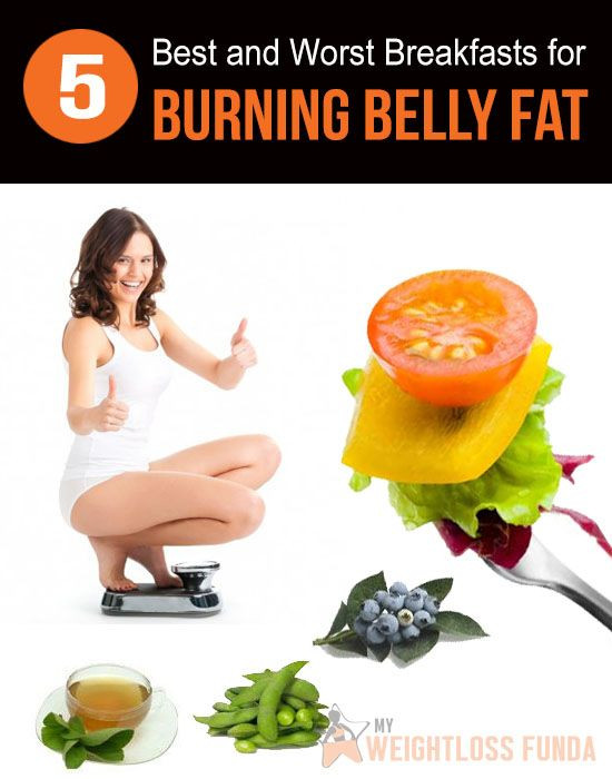 Burn Belly Fat Breakfast
 Best & Worst Foods for Belly Fat