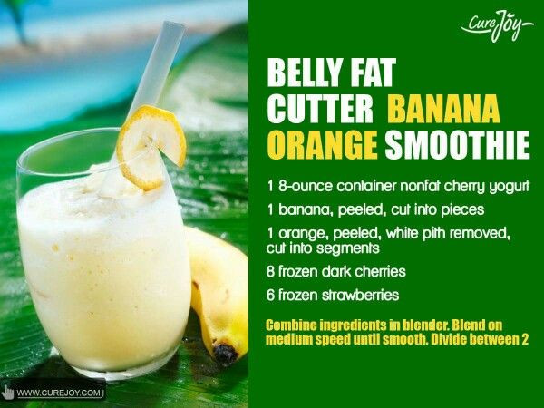Burn Belly Fat Fast Drink Smoothie Recipes
 Belly fat cutter banana orange smoothie