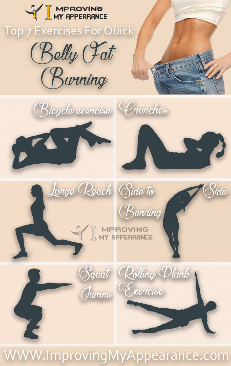 Burn Belly Fat Fast Workout Losing Weight
 Top 7 Exercises For Quick Belly Fat Burning Tummy