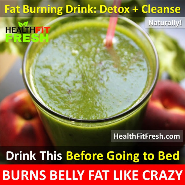 Burn Belly Fat Overnight Drink
 Drinking This Before Going To Bed Burns Belly Fat Like