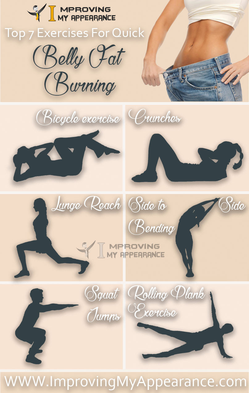 Burn Belly Fat Workout Flat Stomach
 Top 7 Exercises For Quick Belly Fat Burning Tummy