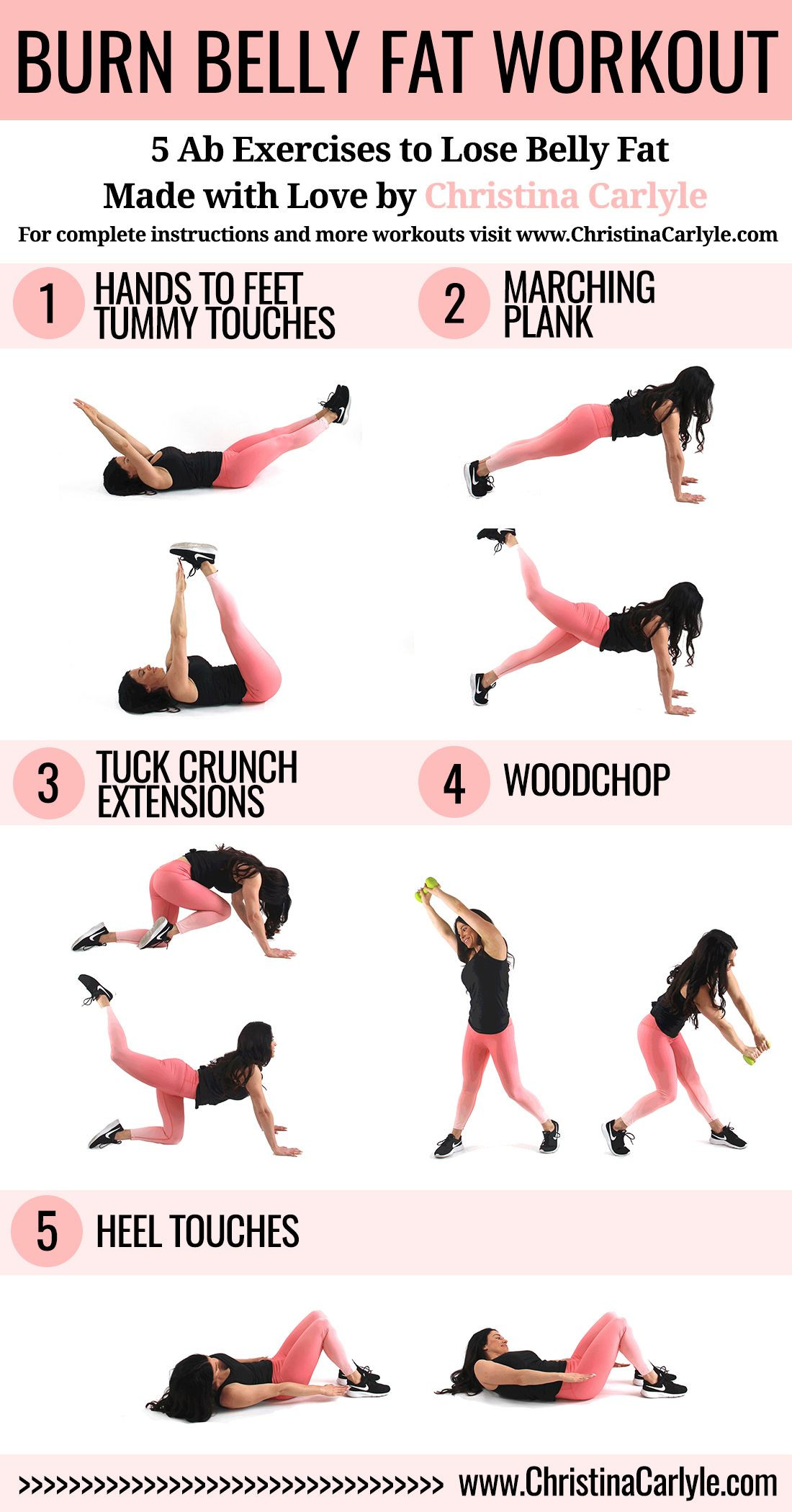 Burn Belly Fat Workout For Women
 Pin on Workouts