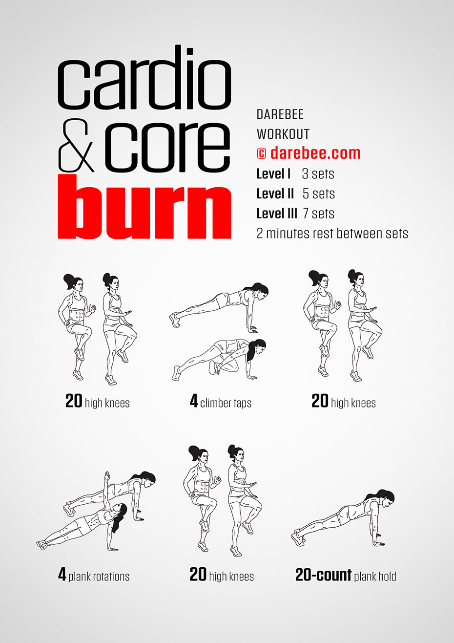 Core Fat Burning Workout
 Cardio & Core Burn Workout