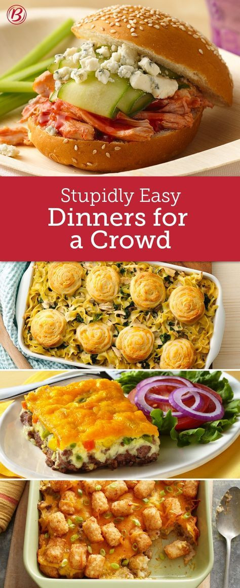 Easy Dinner For A Crowd
 Easy Crowd Size Dinners