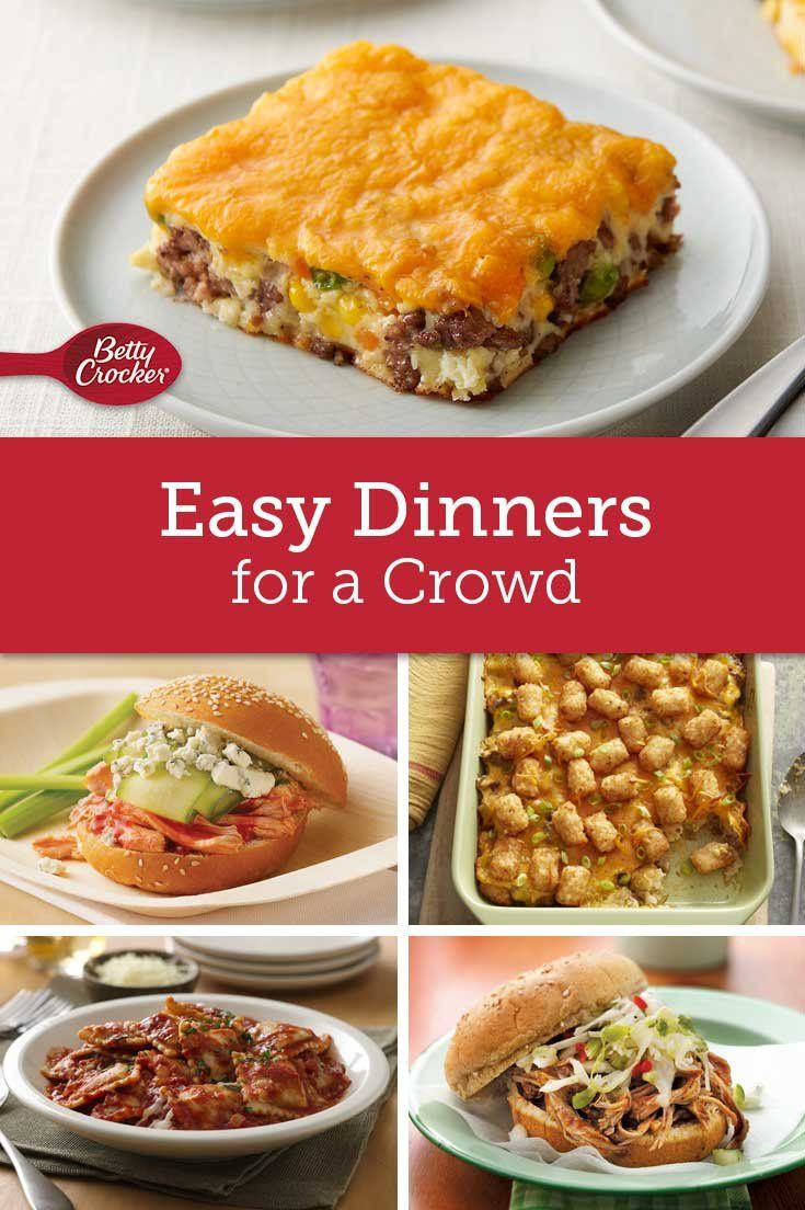 Easy Dinner For A Crowd
 Easy Crowd Size Dinners