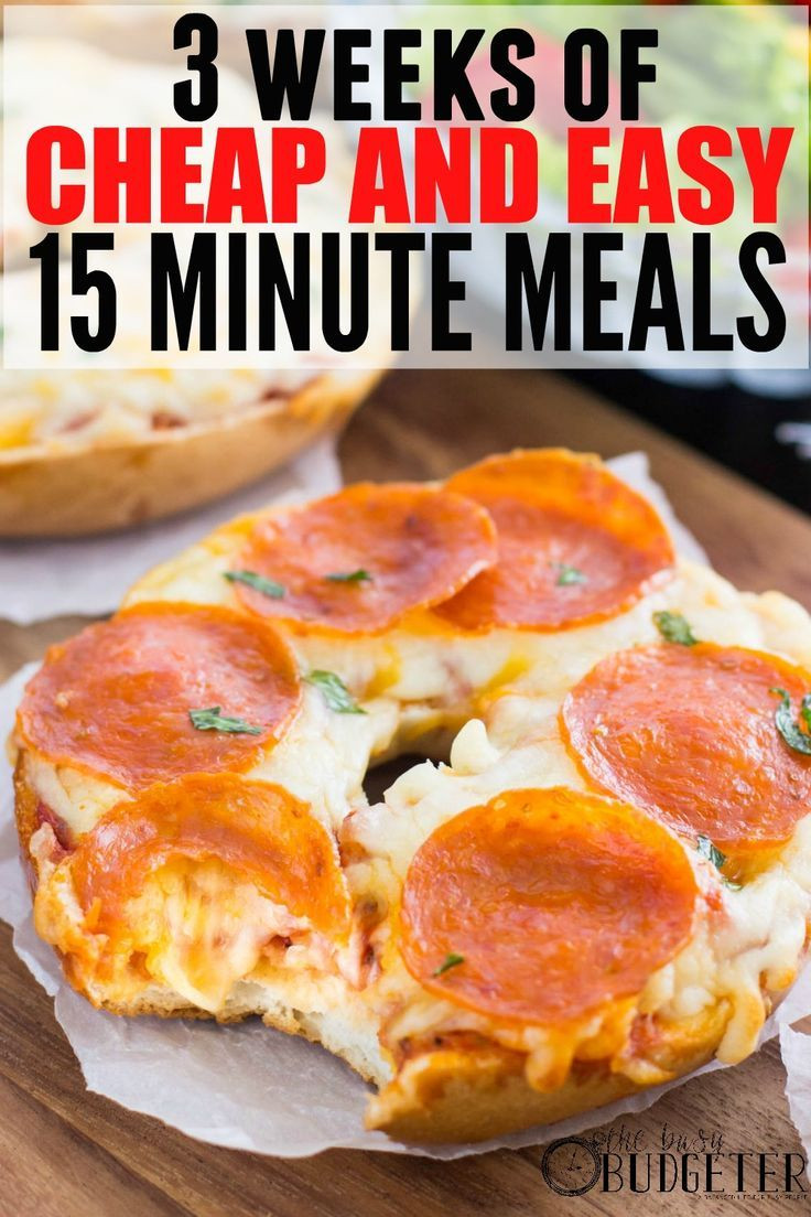 Easy Dinner Recipes For Family Cheap
 3 Weeks of Cheap Dinners ready in under 15 minutes