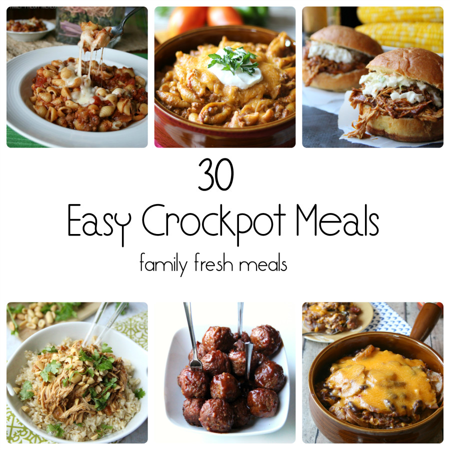 Easy Dinner Recipes For Family Crockpot
 30 Easy Crockpot Recipes Family Fresh Meals
