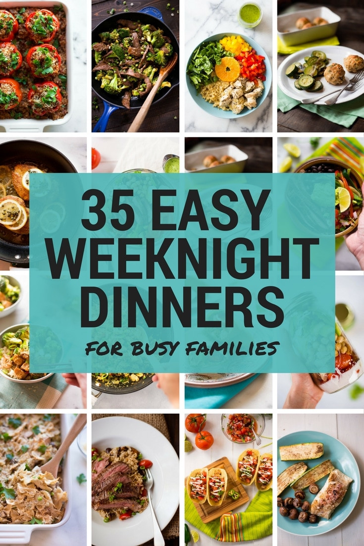 Easy Dinner Recipes For Family With Kids
 35 Easy Weeknight Dinners for Busy Families • A Sweet Pea Chef