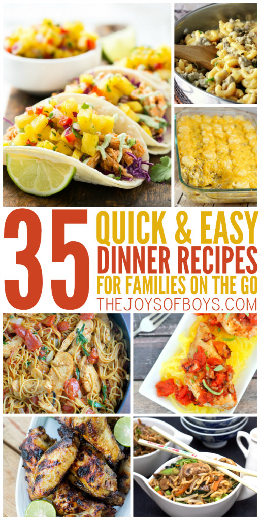 Easy Dinner Recipes For Family With Kids
 35 Quick and Easy Dinner Recipes for the Family on the Go