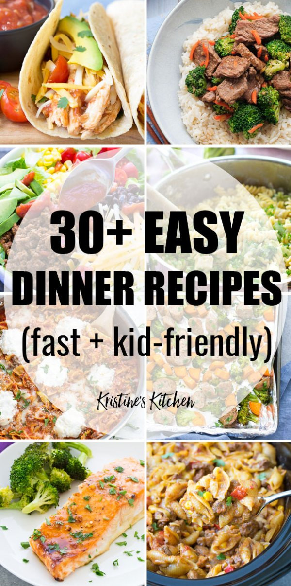 Easy Dinner Recipes For Family With Kids Healthy
 30 EASY Dinner Recipes for Your Busiest Days