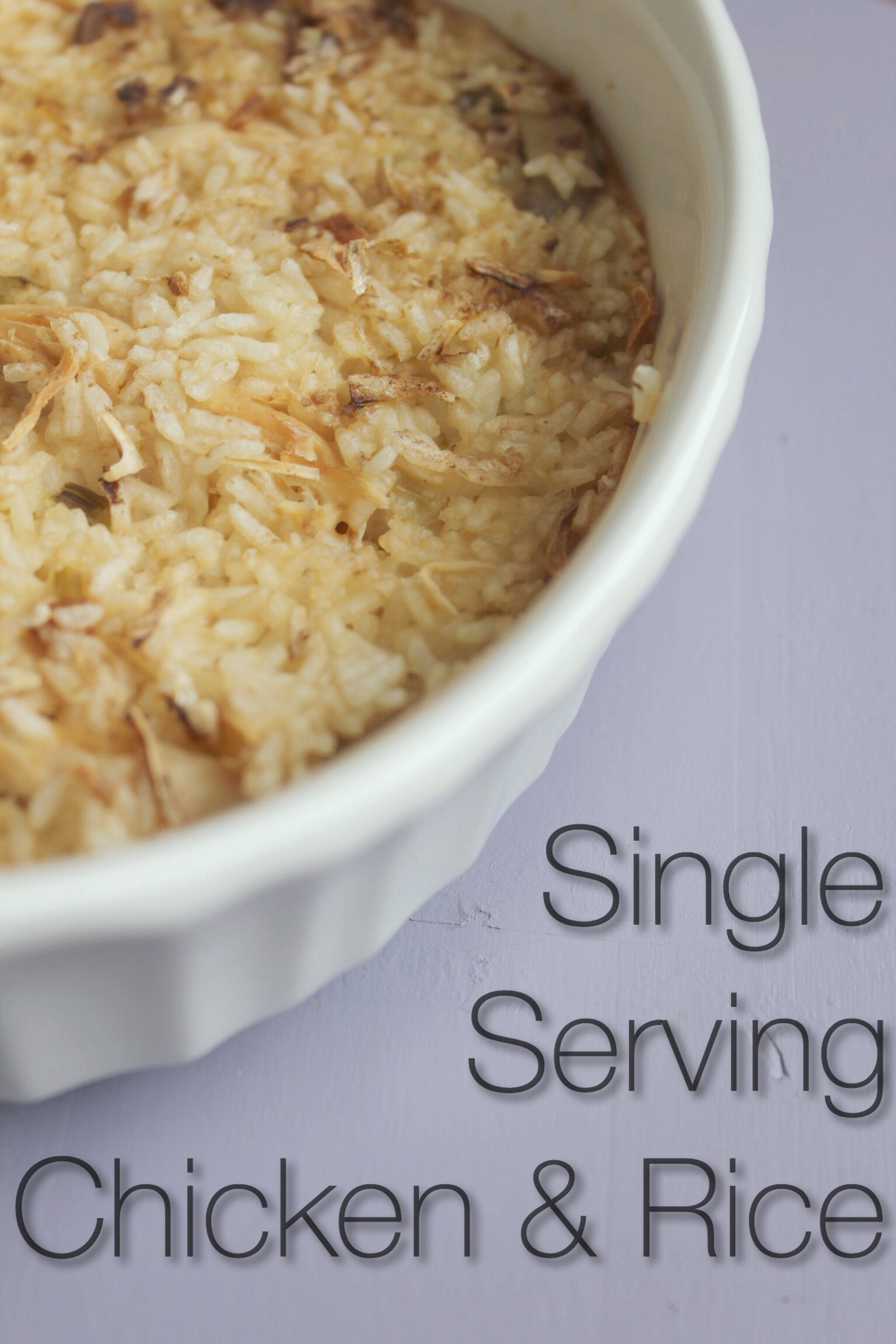 Easy Dinner Recipes For One Person
 Single Serving Chicken and Rice