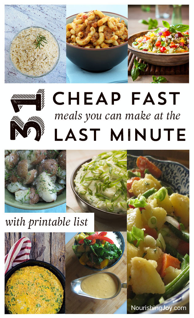 Easy Dinner Recipes Healthy Cheap
 31 Cheap Last Minute Real Food Dinner Ideas • Nourishing Joy