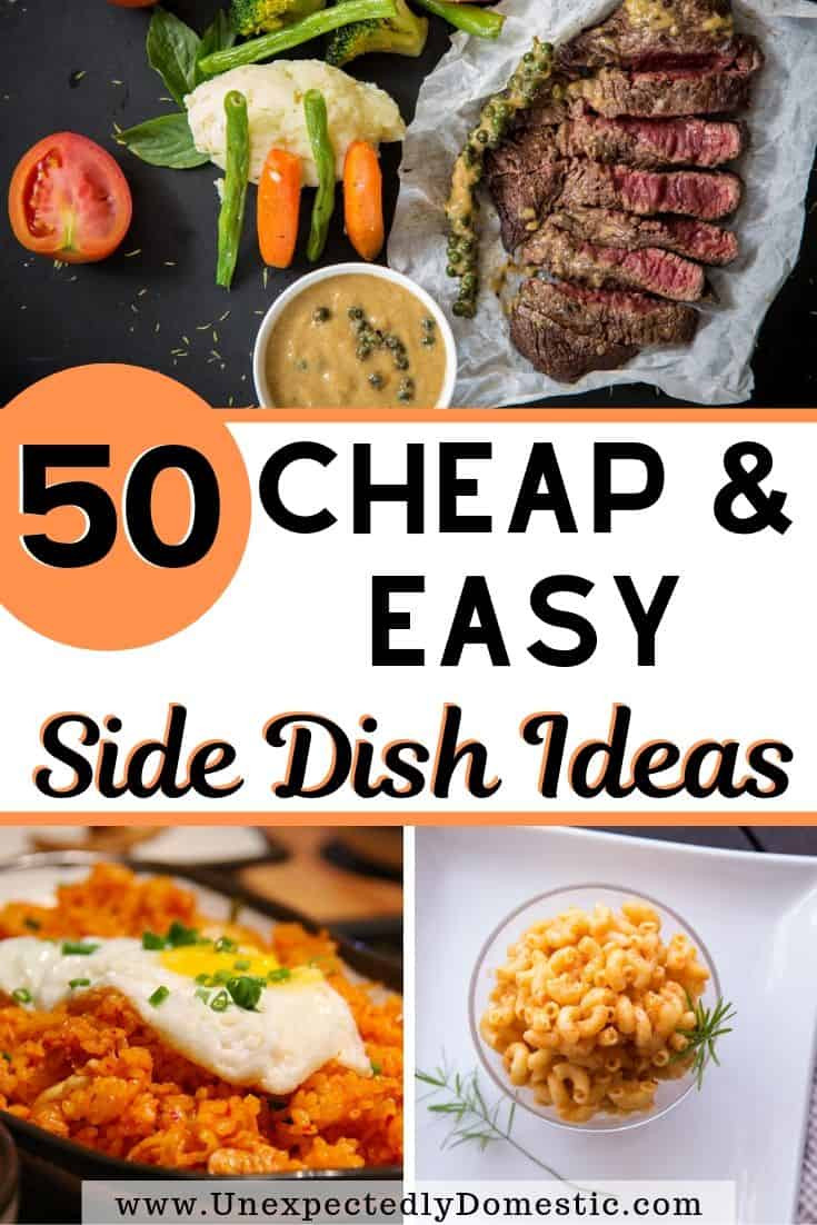 Easy Dinner Side Dishes
 Ultimate List of Cheap Easy Side Dishes for Dinner