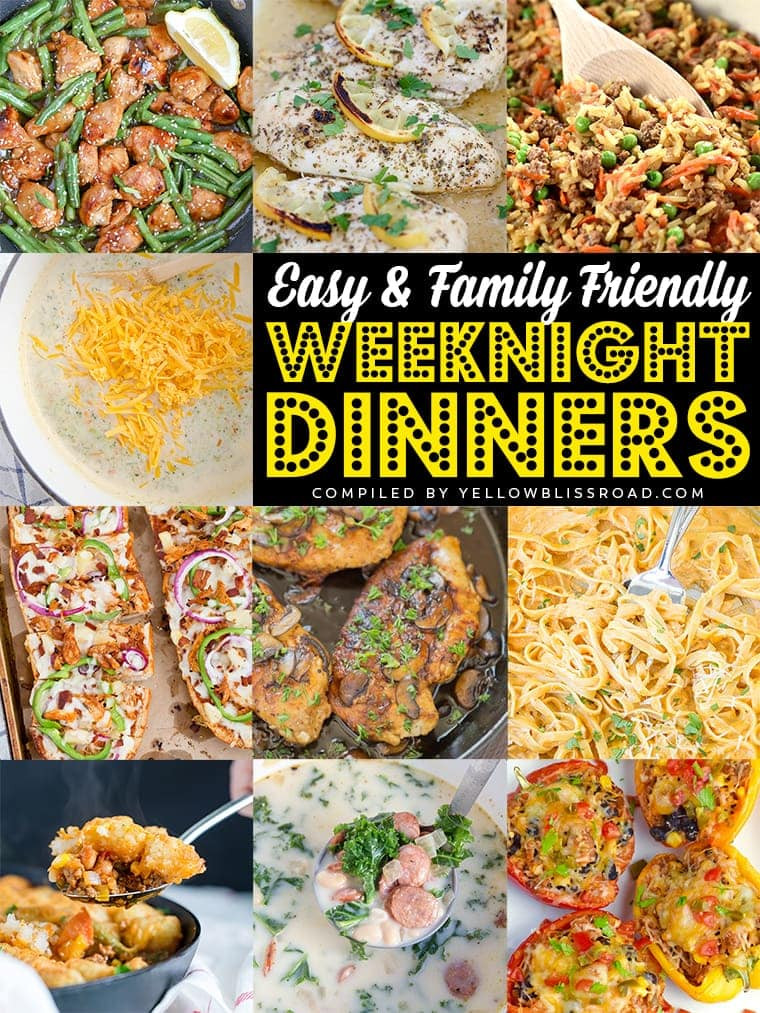 Easy Dinners For Families
 Easy Weeknight Dinners and Meals