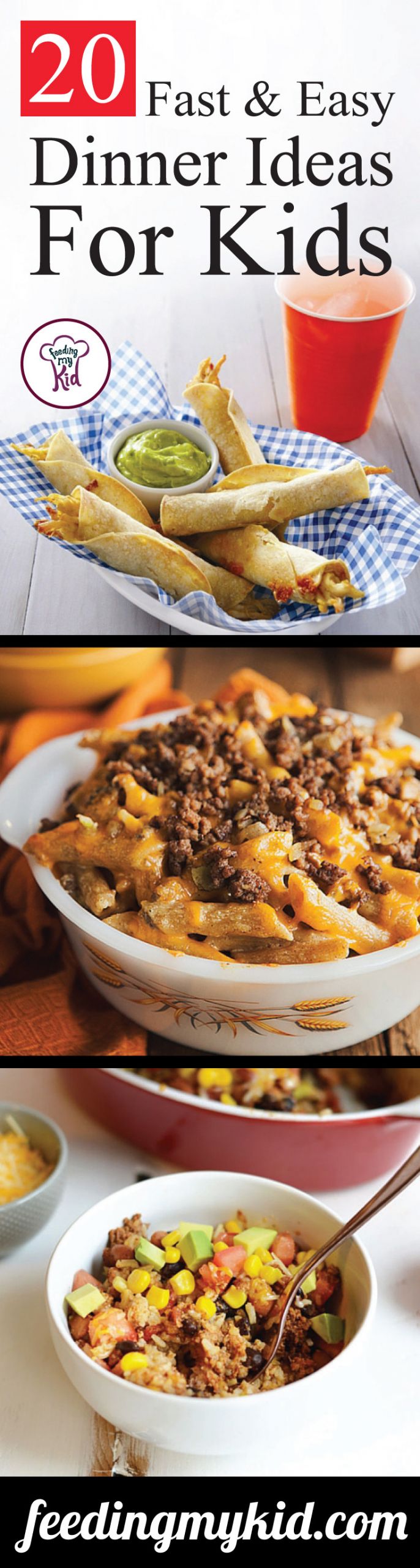 Easy Dinners For Kids
 20 Fast and Easy Dinner Ideas For Kids
