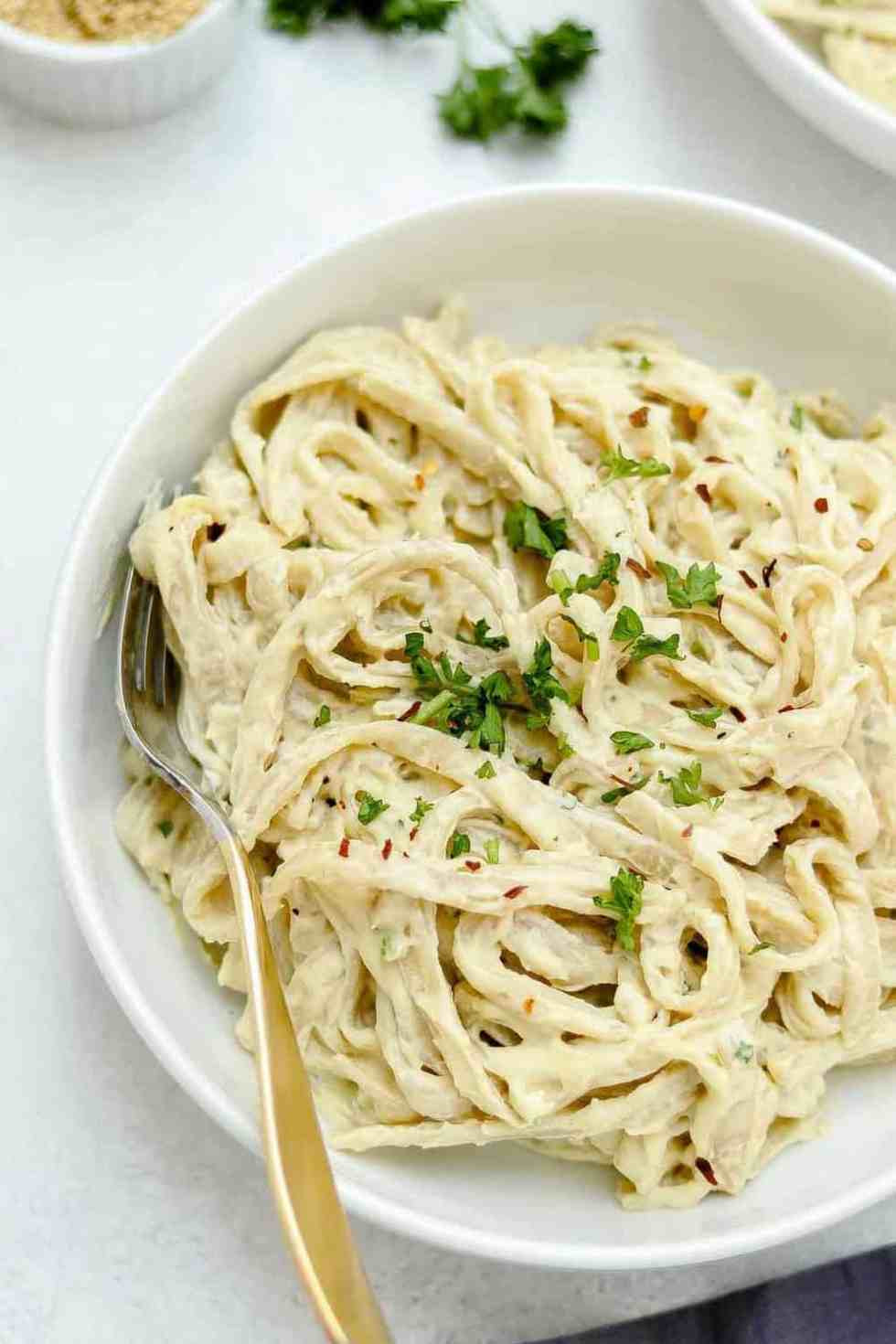 Easy Vegan Alfredo Sauce
 Vegan Alfredo Sauce Recipe With Fettuccine