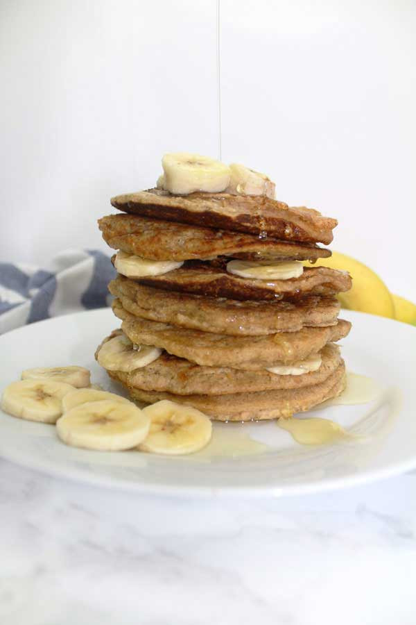 Easy Vegan Banana Pancakes
 Easy Vegan Banana Pancakes BakedbyClo