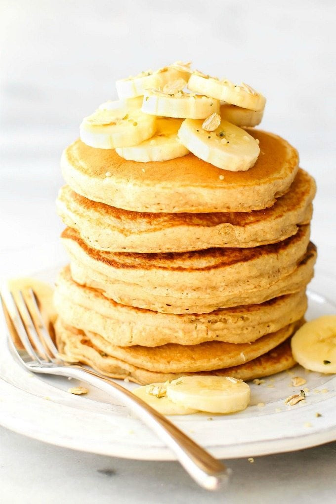 Easy Vegan Banana Pancakes
 Fluffy Flourless Banana Smoothie Pancakes Vegan Gluten