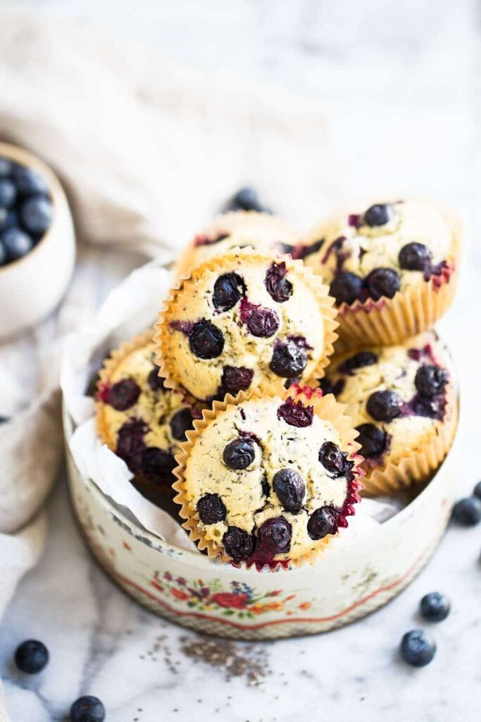 Easy Vegan Blueberry Muffins
 Best Gluten Free Vegan Blueberry Muffins