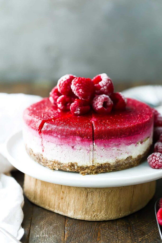 Easy Vegan Cheesecake
 Easy Vegan Raspberry Cheesecake