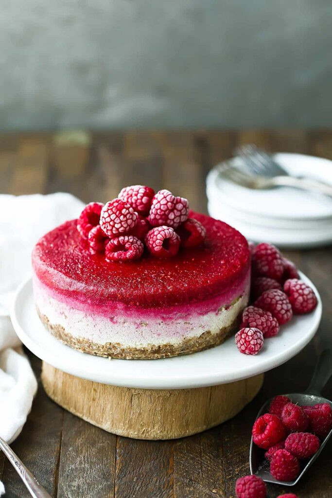 Easy Vegan Cheesecake
 Easy Vegan Raspberry Cheesecake