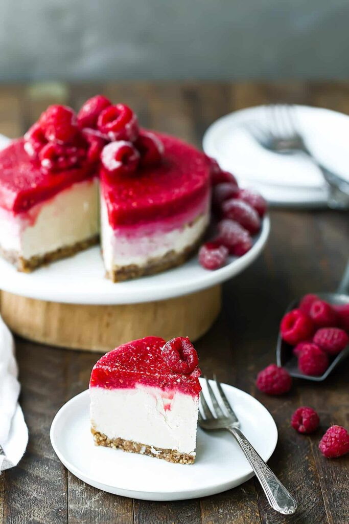 Easy Vegan Cheesecake
 Easy Vegan Raspberry Cheesecake