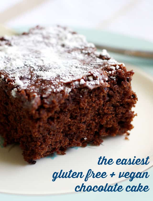 Easy Vegan Chocolate Cake
 The Easiest Gluten Free and Vegan Chocolate Cake The